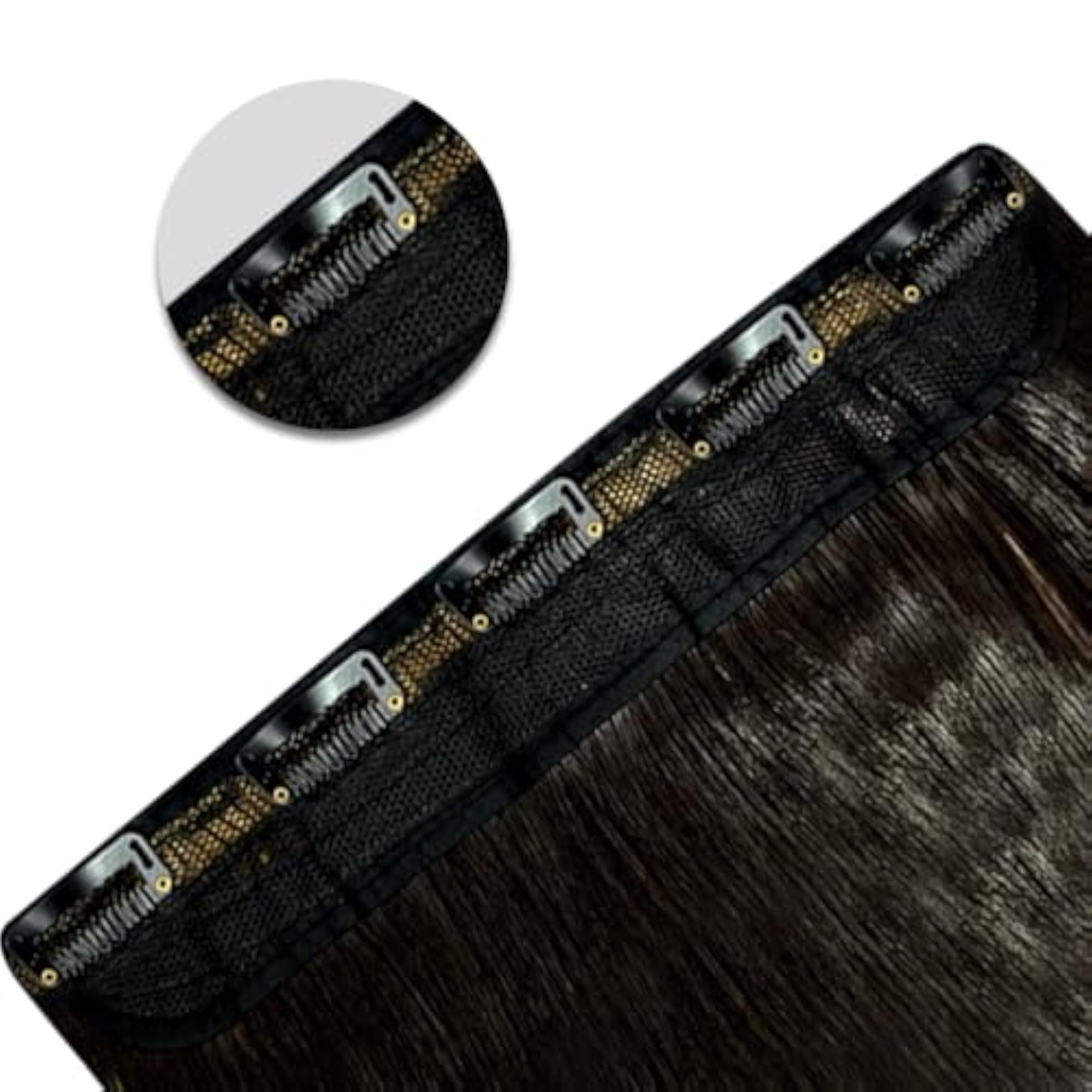 Women's 24 Inch Golden Highlight Halo Synthetic Hair Extension